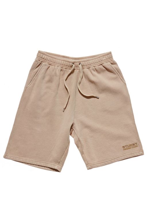 Stussy Womens Designs Pigment Fleece Shorts Brown - WAYDM5709